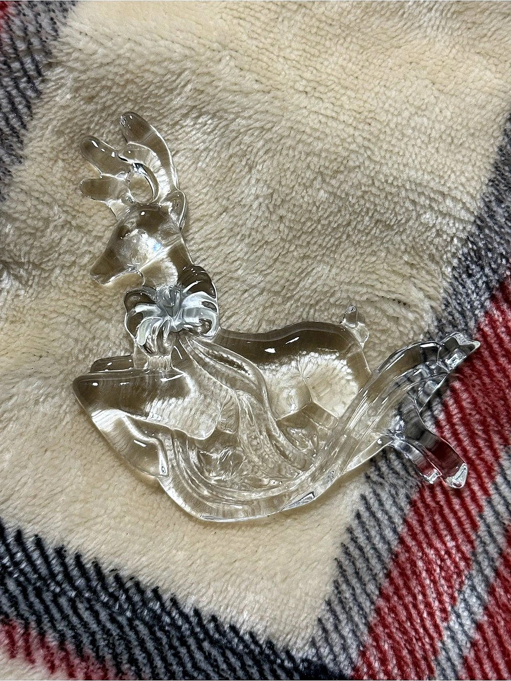 Mikasa German Crystal Reindeer Ornament-Gorgeous!